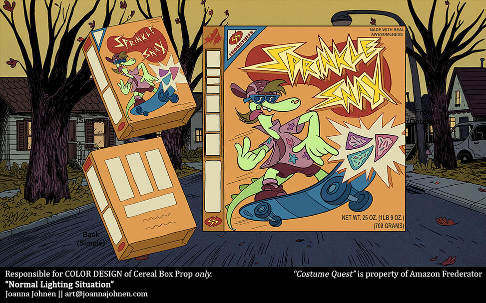 Cereal Box Prop
